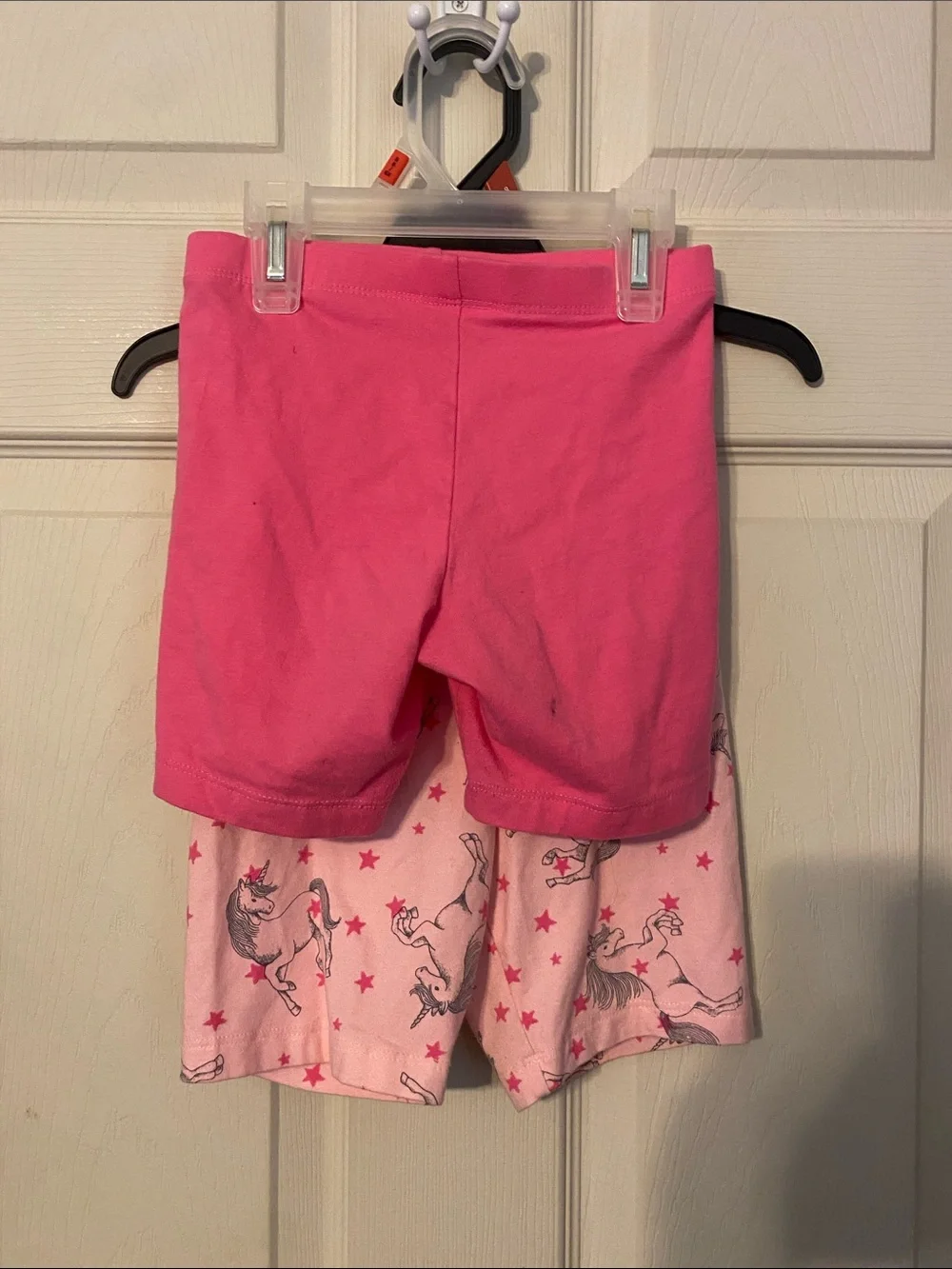 wonder nation Pink Layered Unicorn Bike Shorts